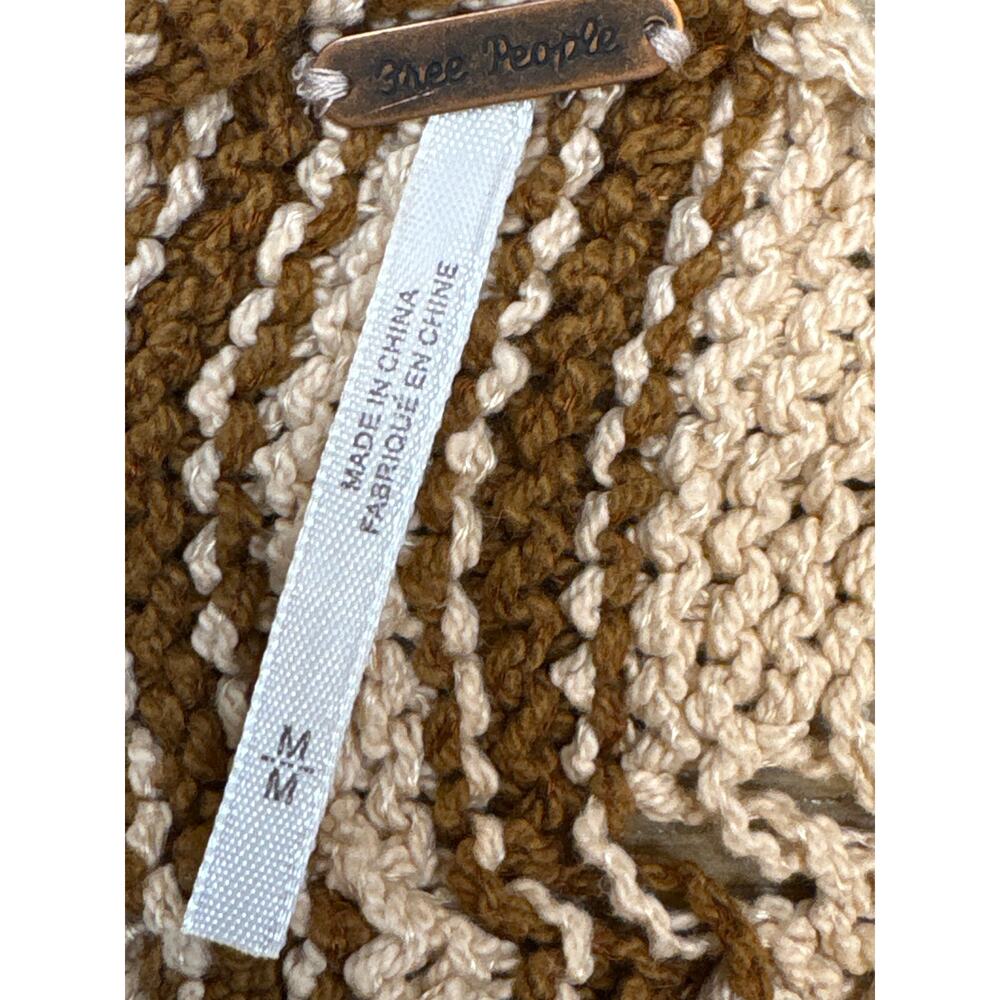 Free People Sea Shine open knit Medium multicolor Knitted Sweater loose baggy - Picture 5 of 6